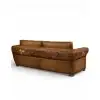 Painted Bison Leather Sofa